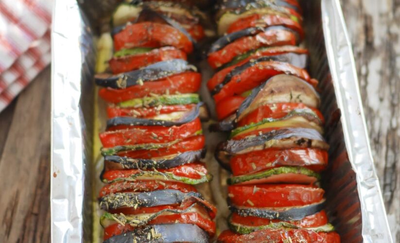 tian de légumes airfryer fondant et doré légumes méditerranéens